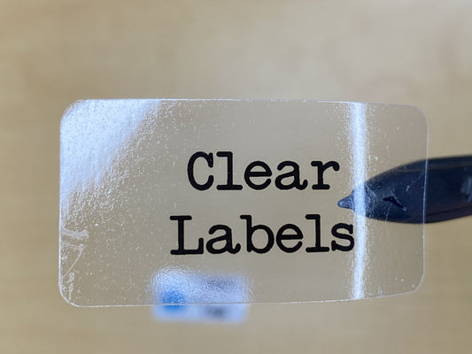 Clear Custom Stickers And Labels