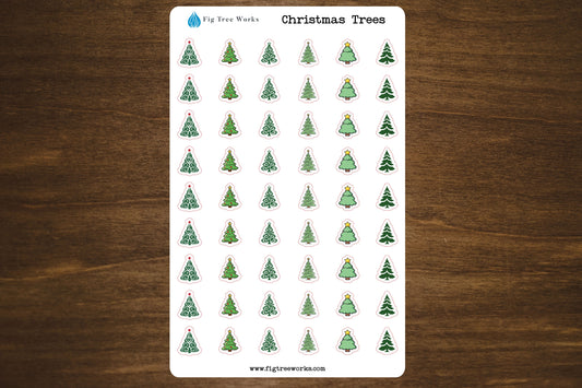 Christmas Trees Sticker Sheet