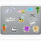 Holographic Custom Text Sticker