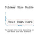 Holographic Custom Text Sticker