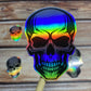 Skull Holographic Vinyl Sticker