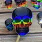 Skull Holographic Vinyl Sticker