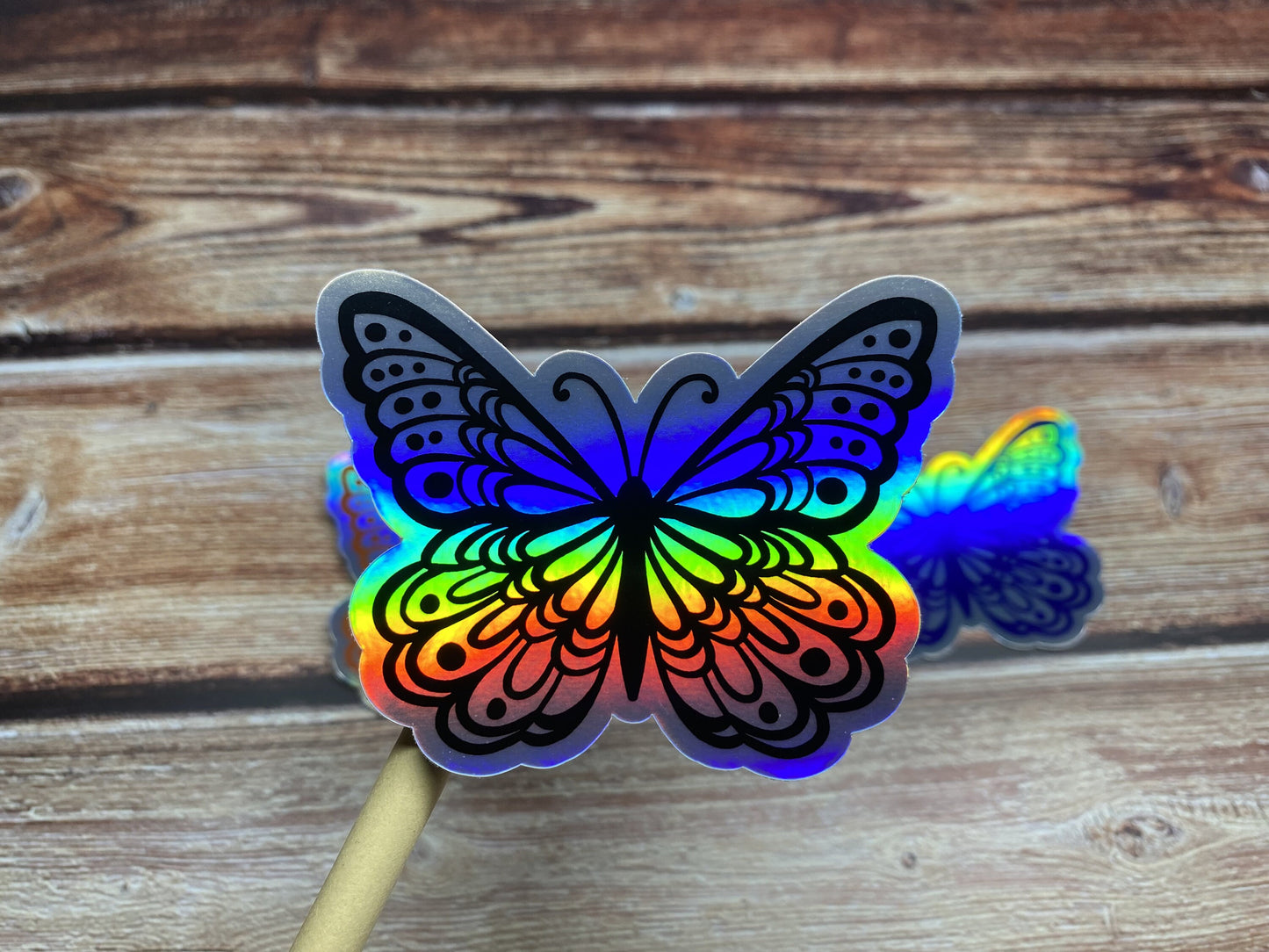 Butterfly Holographic Vinyl Sticker