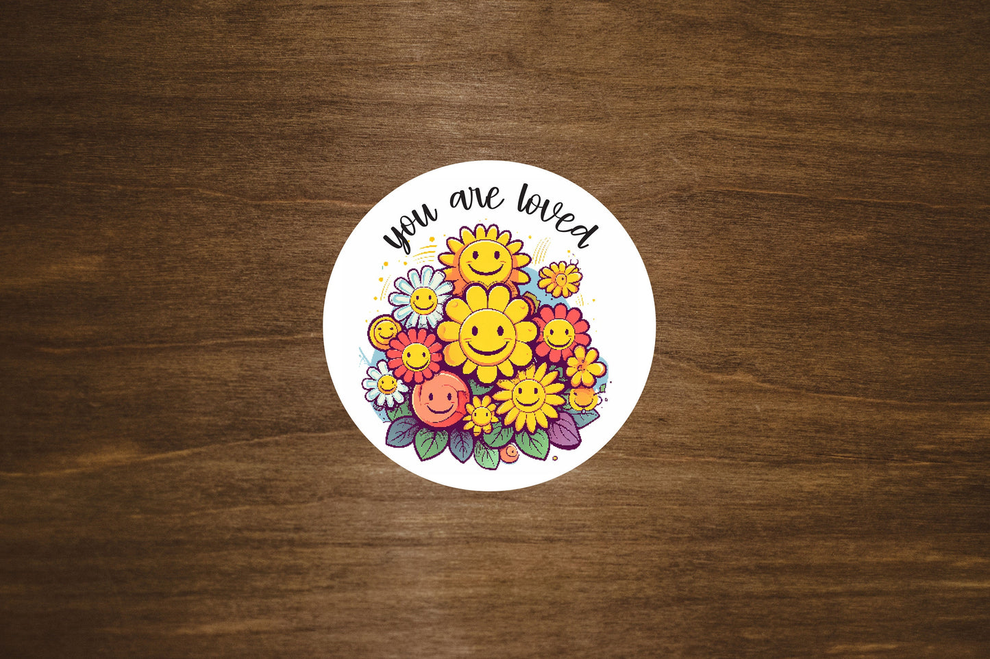 You Are Loved Round Vinyl Sticker