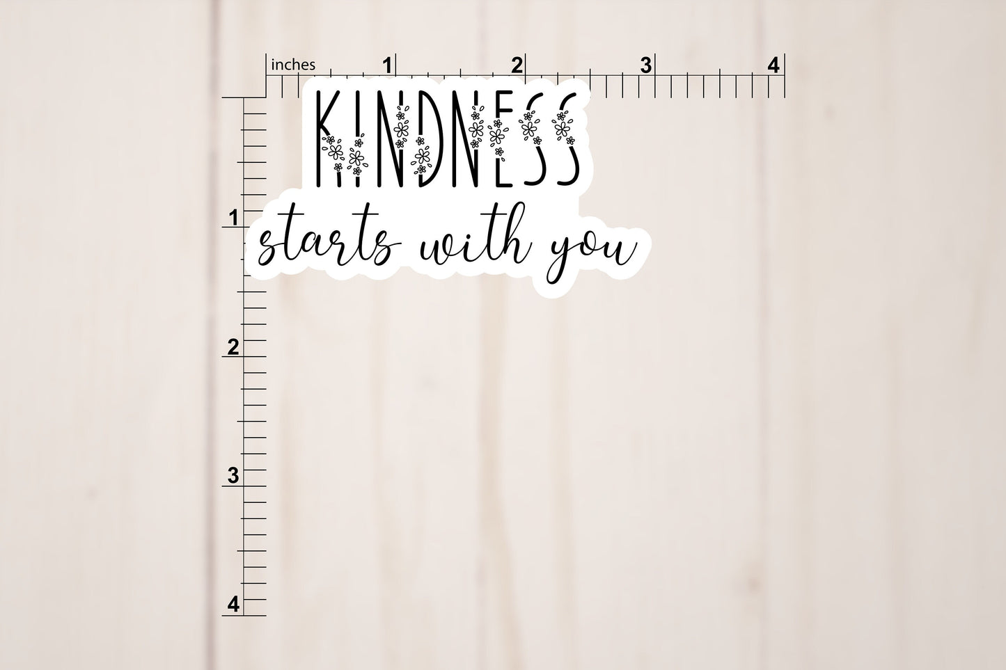 Kindness Starts With You Text Sticker