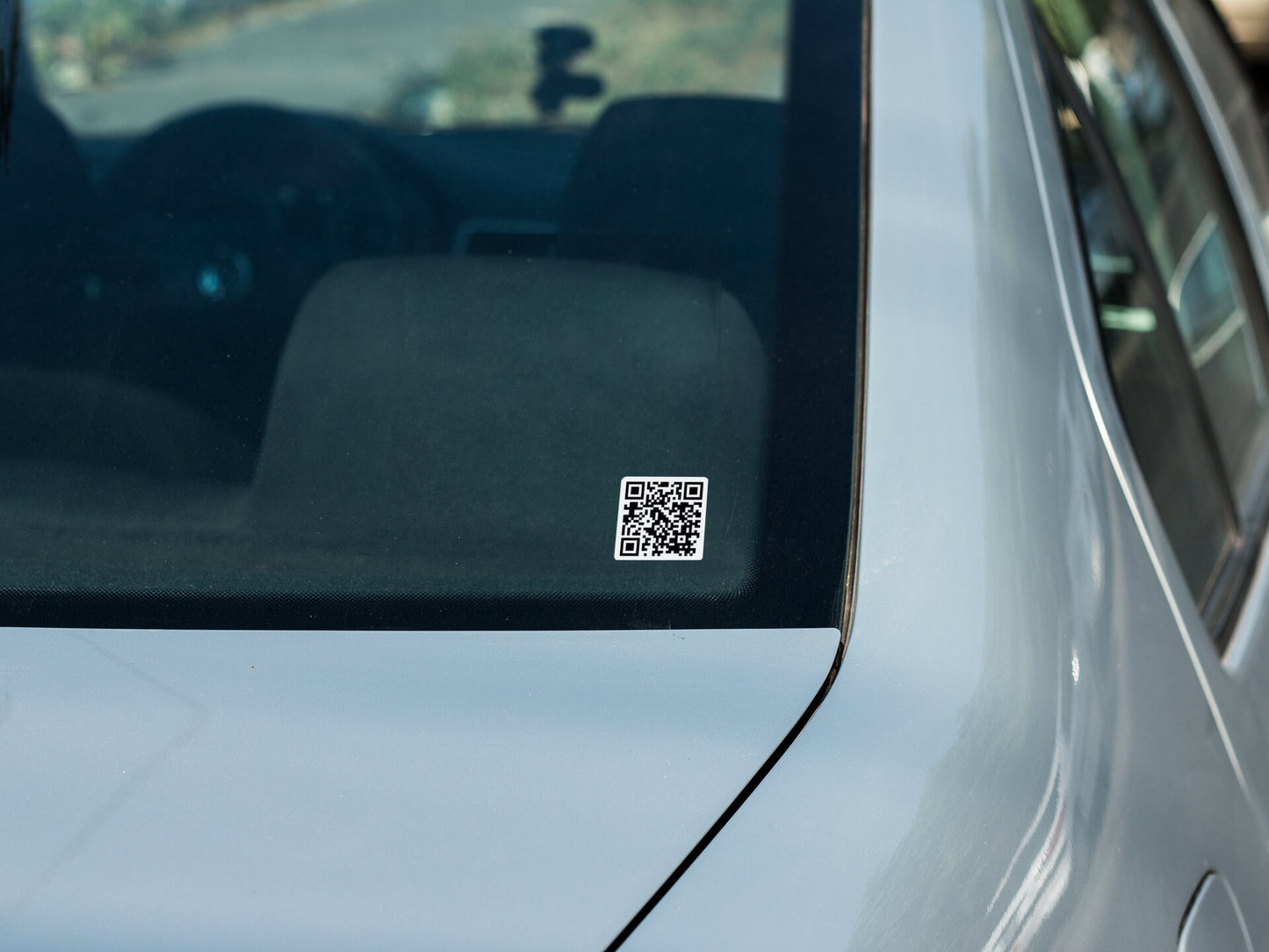 Waterproof QR Code Square Stickers
