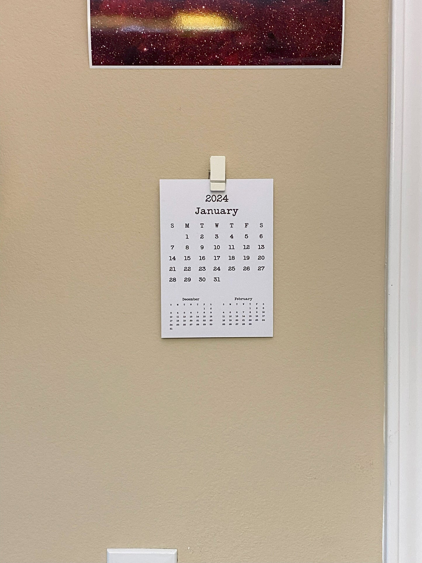 Desk Calendar 3 Month Design