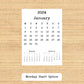 Desk Calendar 3 Month Design