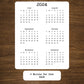 Year At A Glance Cardstock Calendar Double Sided 8" x 10"