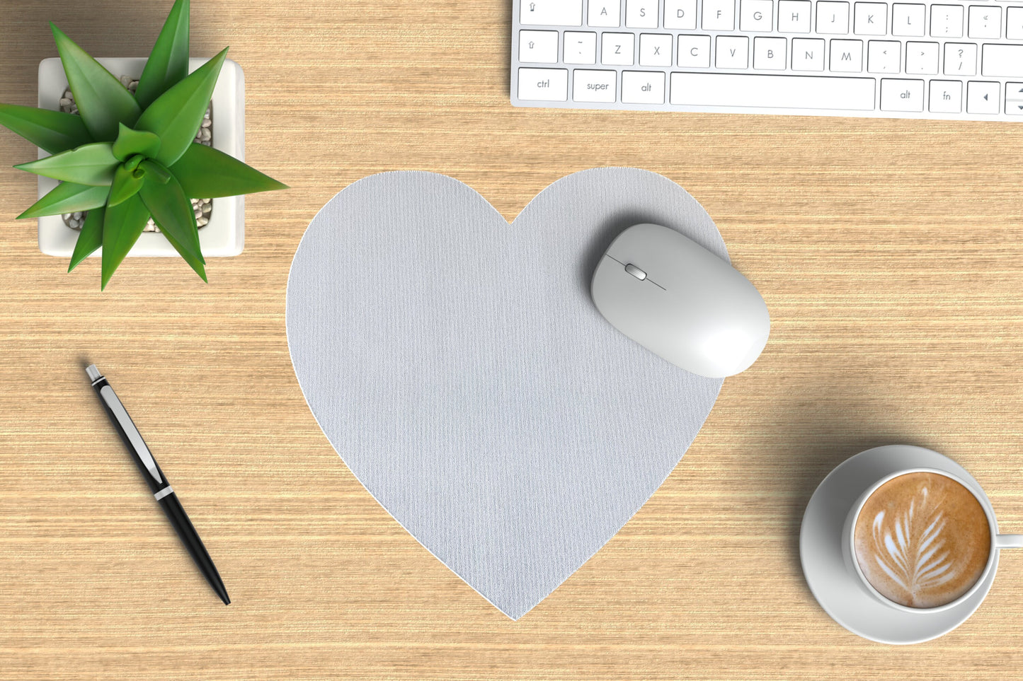 Custom Photo Heart Mouse Pad