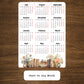 Year At A Glance Calendar Sticker - Books Design