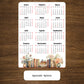 Year At A Glance Calendar Sticker - Books Design