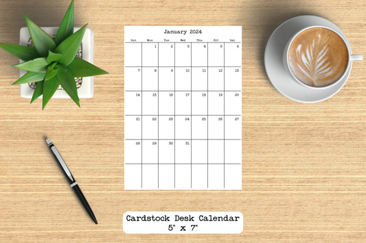Desk Calendar Minimalist Design
