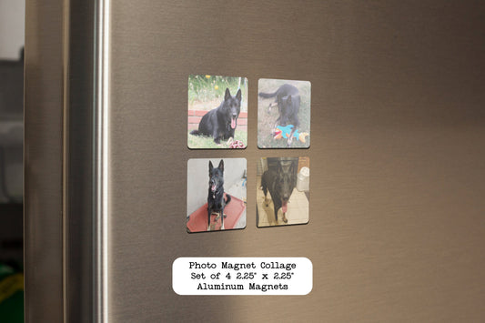 Custom Photo Aluminum Magnet Collage