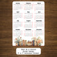 Year At A Glance Calendar Sticker - Books Design