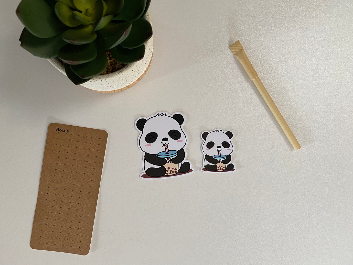 Panda Boba Vinyl Sticker