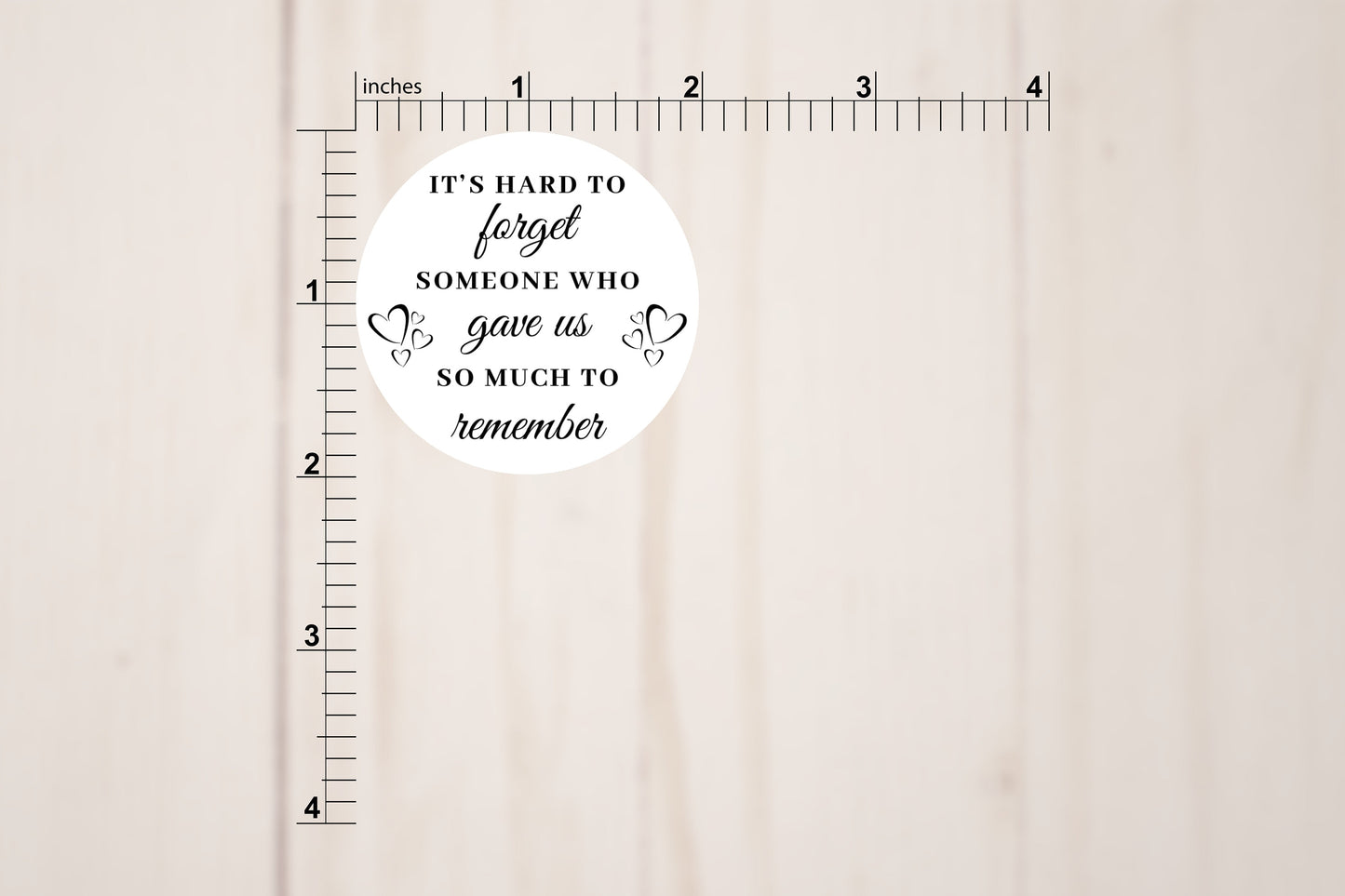 Funeral Favor Memorial Round Stickers