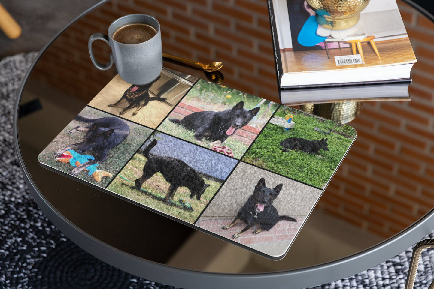 Custom Photo Collage Desk Mat 16 x 10