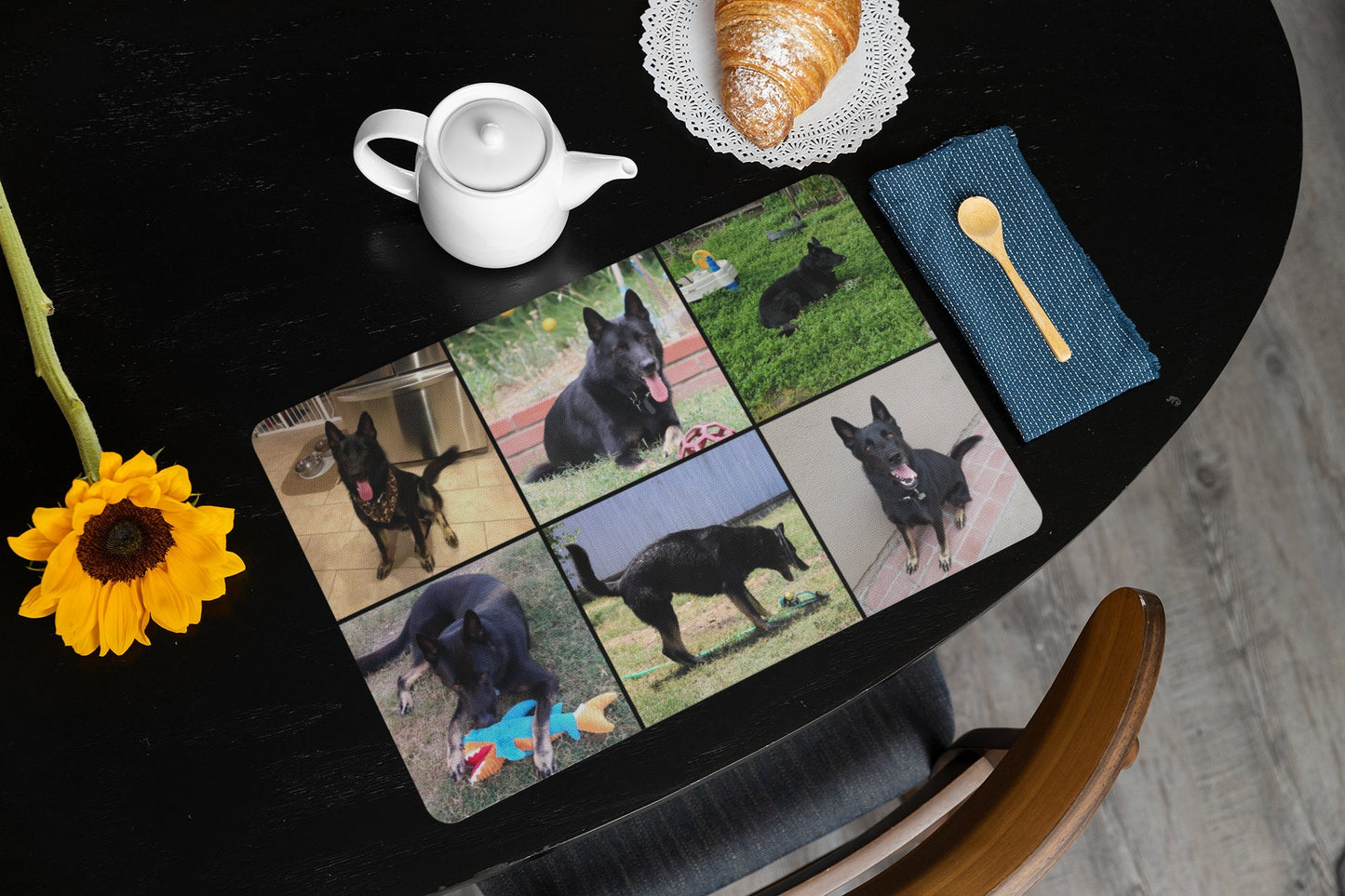 Custom Photo Collage Desk Mat 16 x 10