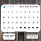 Mini Date Number Sticker Sheet