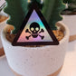 Toxic Warning Holographic  Vinyl Sticker