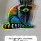 Raccoon Holographic Vinyl Sticker