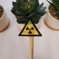 Radioactive Warning Clear Vinyl Sticker