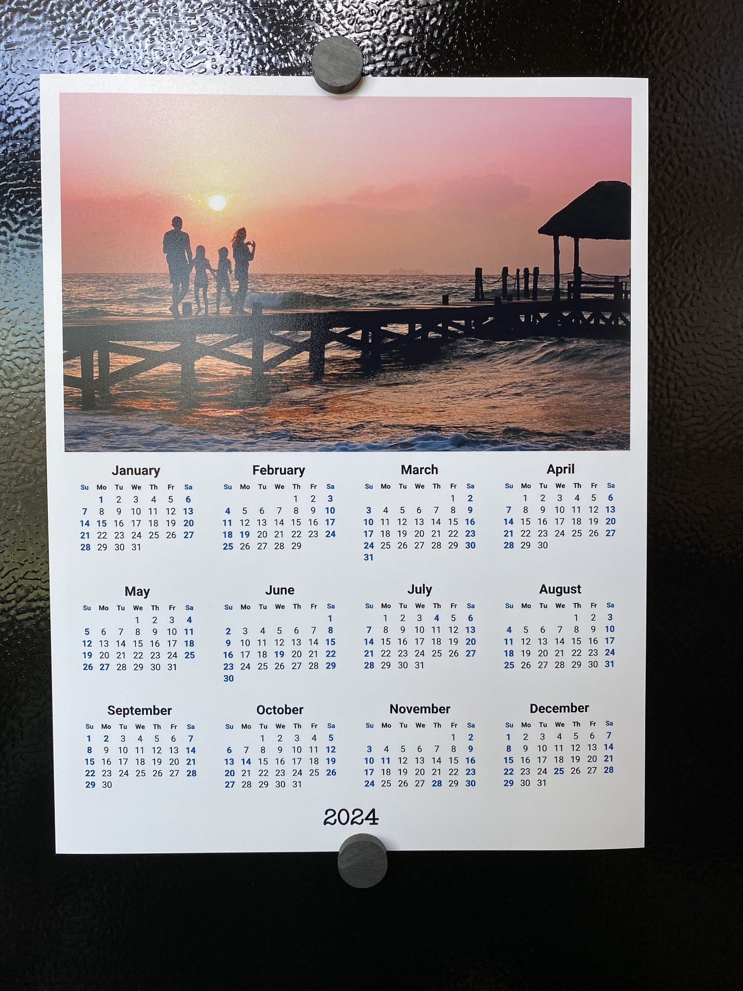 Custom Photo Year At A Glance Calendar