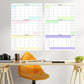 Large Quarterly Wall Calendar With Three Months