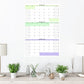 Large Quarterly Wall Calendar With Three Months