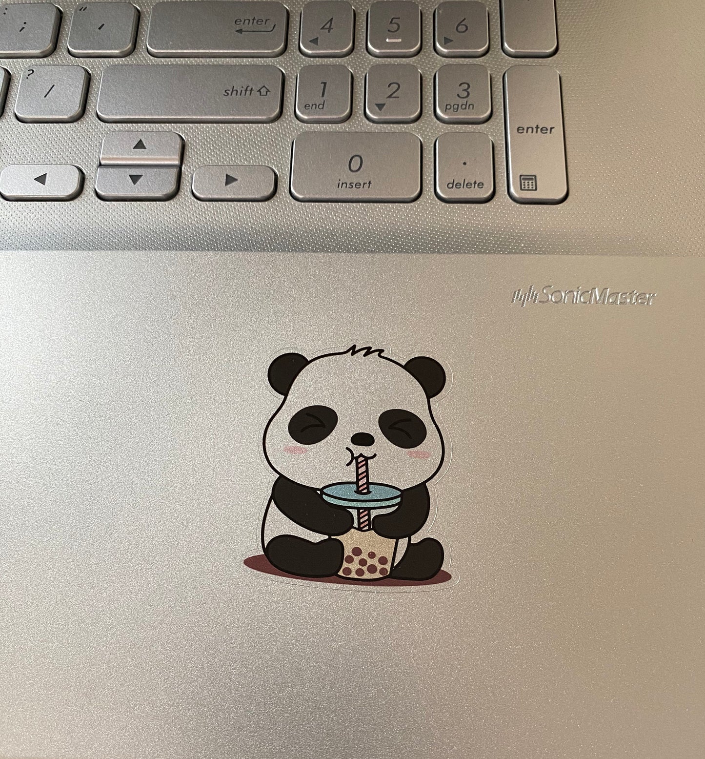 Panda Boba Clear Vinyl Sticker