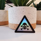 Toxic Warning Holographic  Vinyl Sticker