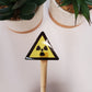 Radioactive Warning Clear Vinyl Sticker