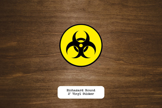 Biohazard Round Vinyl Sticker