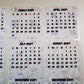 Mini Calendar Stickers with Books - Style C