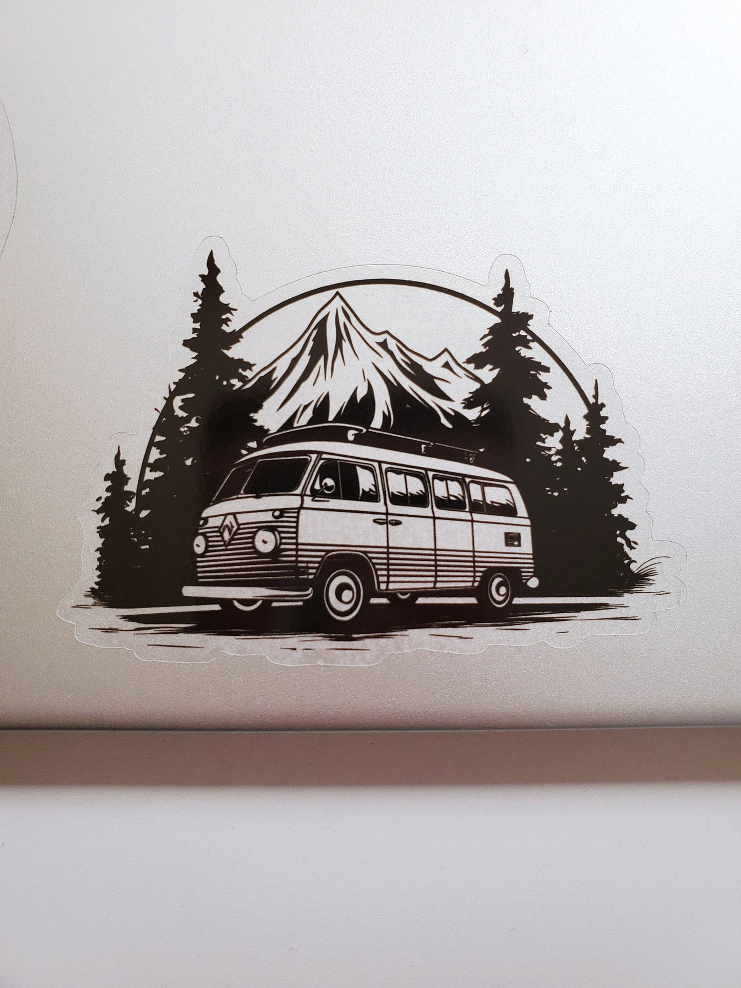 Traveling Clear Vinyl Sticker