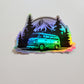 Traveling Holographic Vinyl Sticker