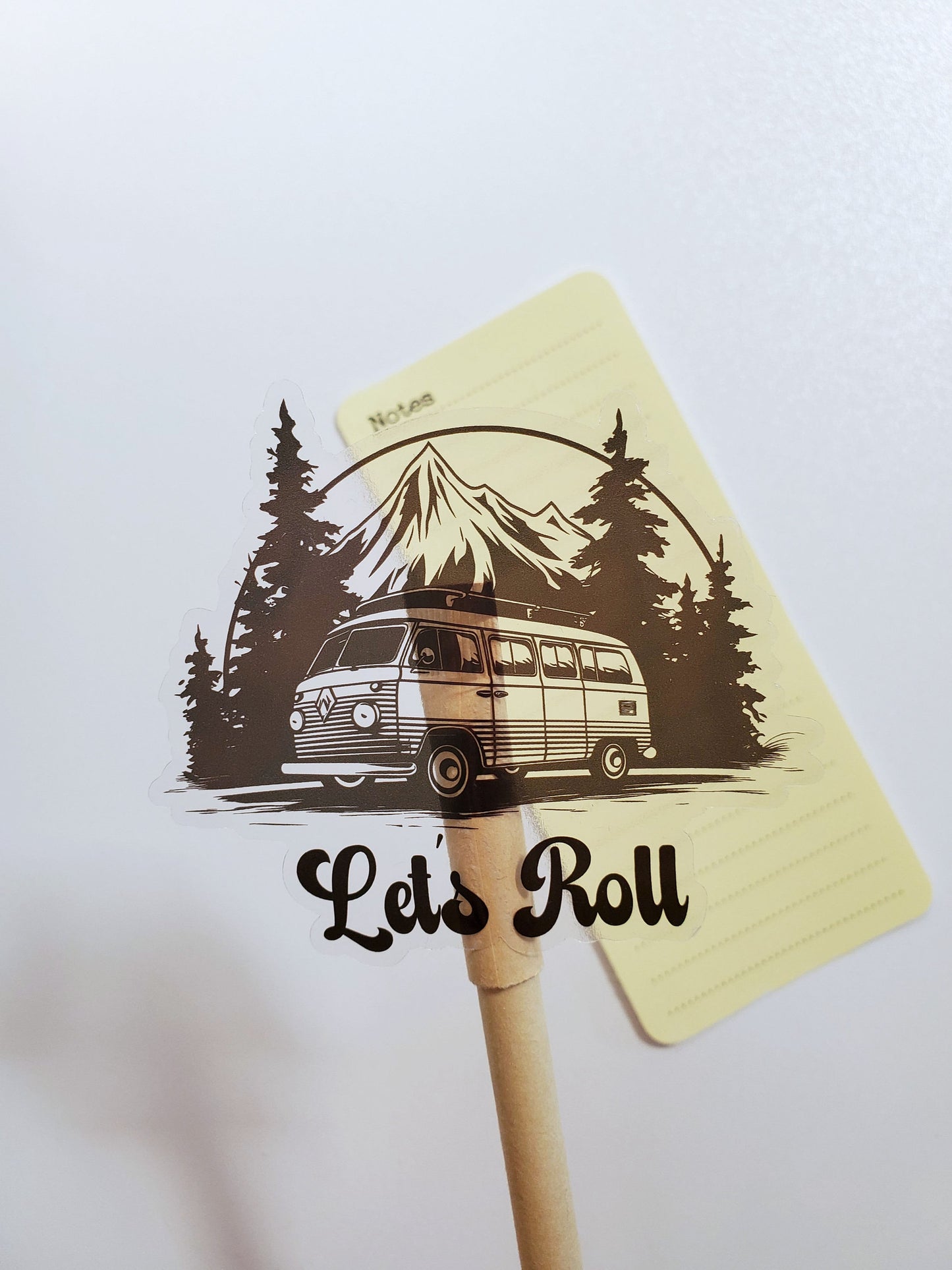 Let's Roll Clear Vinyl Sticker