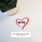 Mom Heart Vinyl Sticker