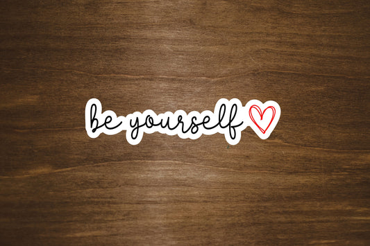 Be Yourself Text Sticker