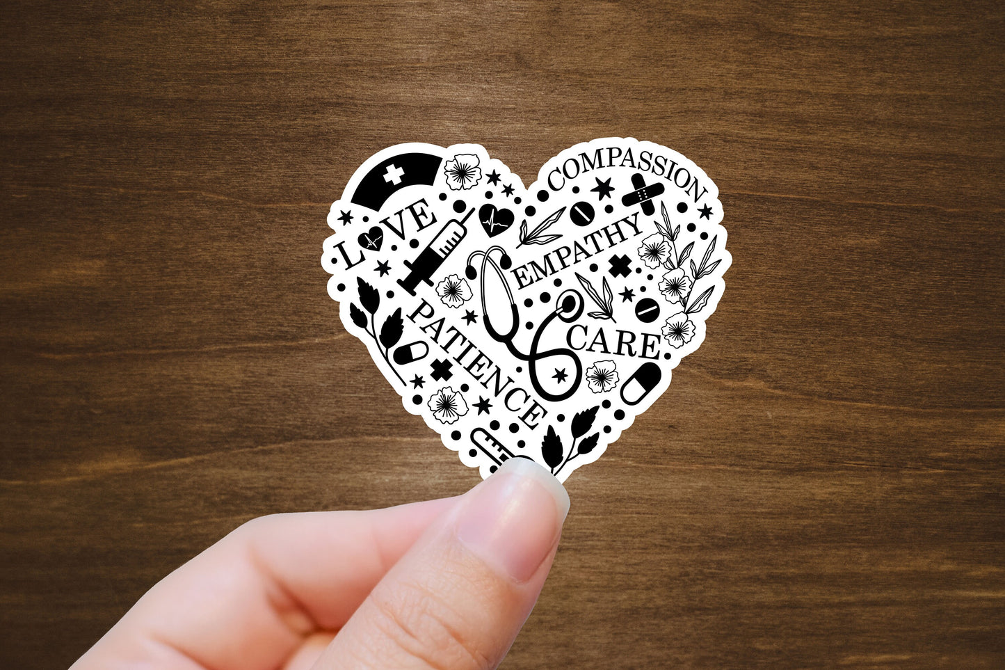 Nurse Medical Heart Vinyl Sticker