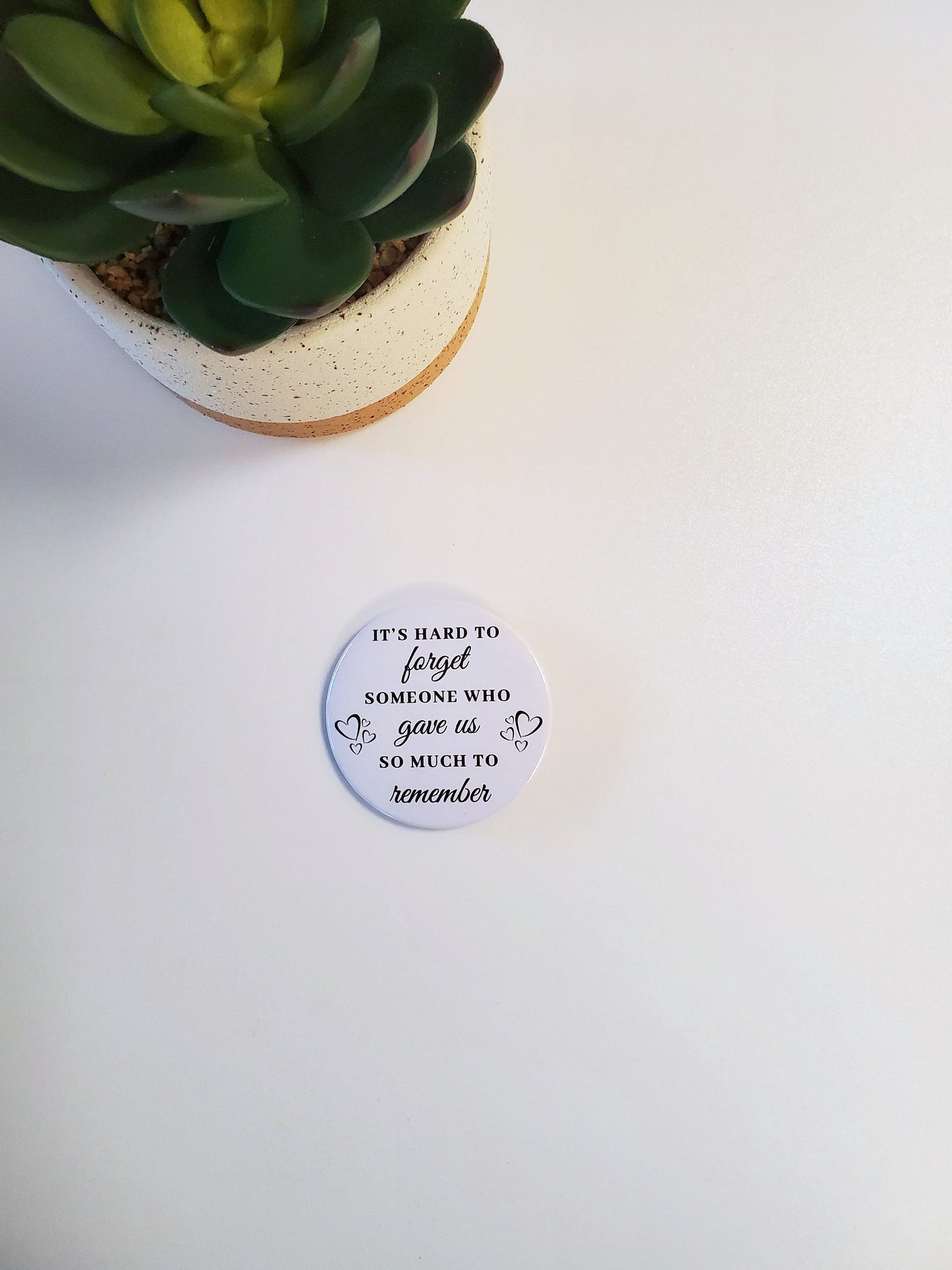 Funeral Favor Memorial Pinback Button