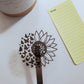 Sunflower and Butterflies Clear Vinyl Sticker - Style A