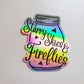 Fireflies Holographic Vinyl Sticker