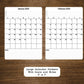 Large Calendar Stickers With Goals and Notes Section