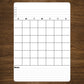 Large Undated Calendar Stickers With Goals and Notes Section