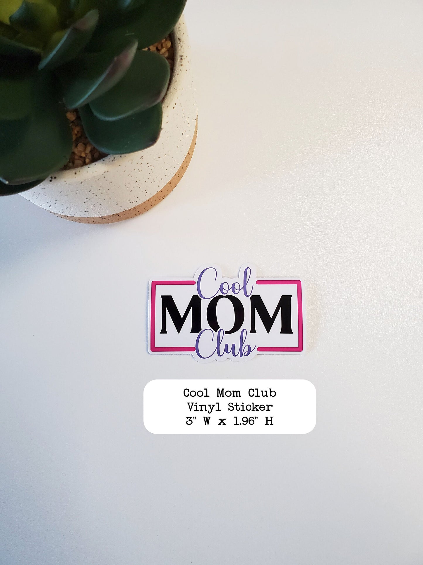 Cool Mom Club Text Sticker