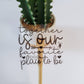 Together is Our Favorite Place to Be Clear Vinyl Sticker - Style B