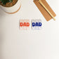 Dad Clear Vinyl Text Sticker