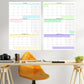 Monday Start Large Single Quarter Wall Calendar With Three Months | Start On Any Month | 24" x 36" or 16" x 24" | Physical Print